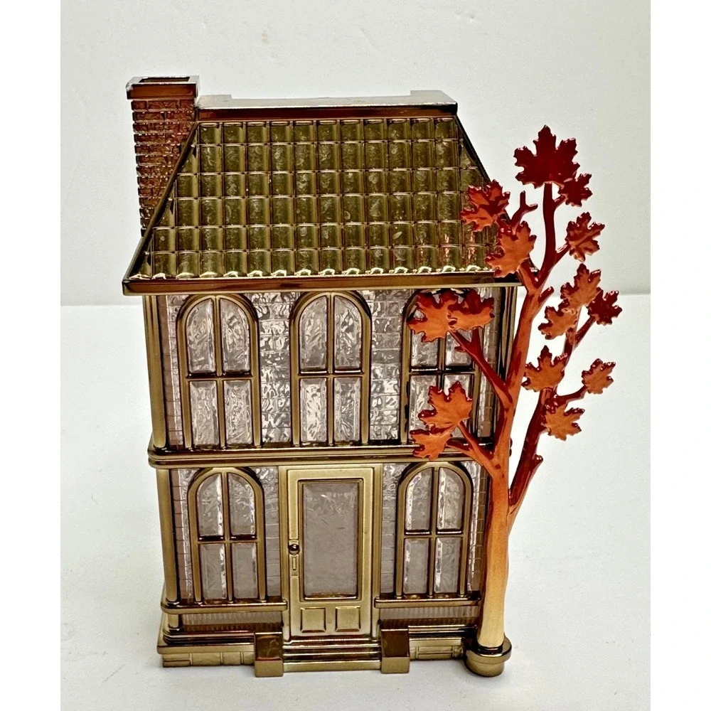 BATH & BODY WORKS FALL GLASS HOUSE PROJECTOR WALLFLOWER LIGHT UP 24/7 PLUG IN - Picture 1 of 9